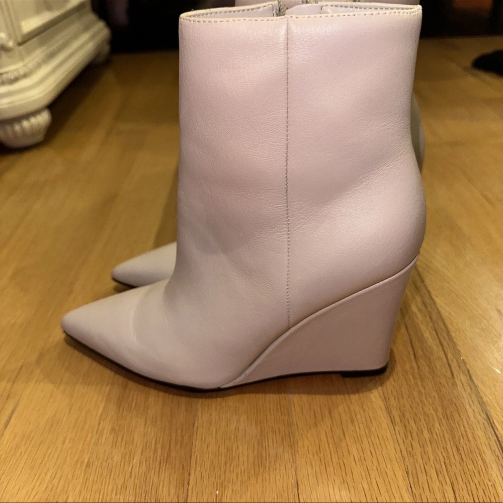 Nine West Cream Ankle Booties